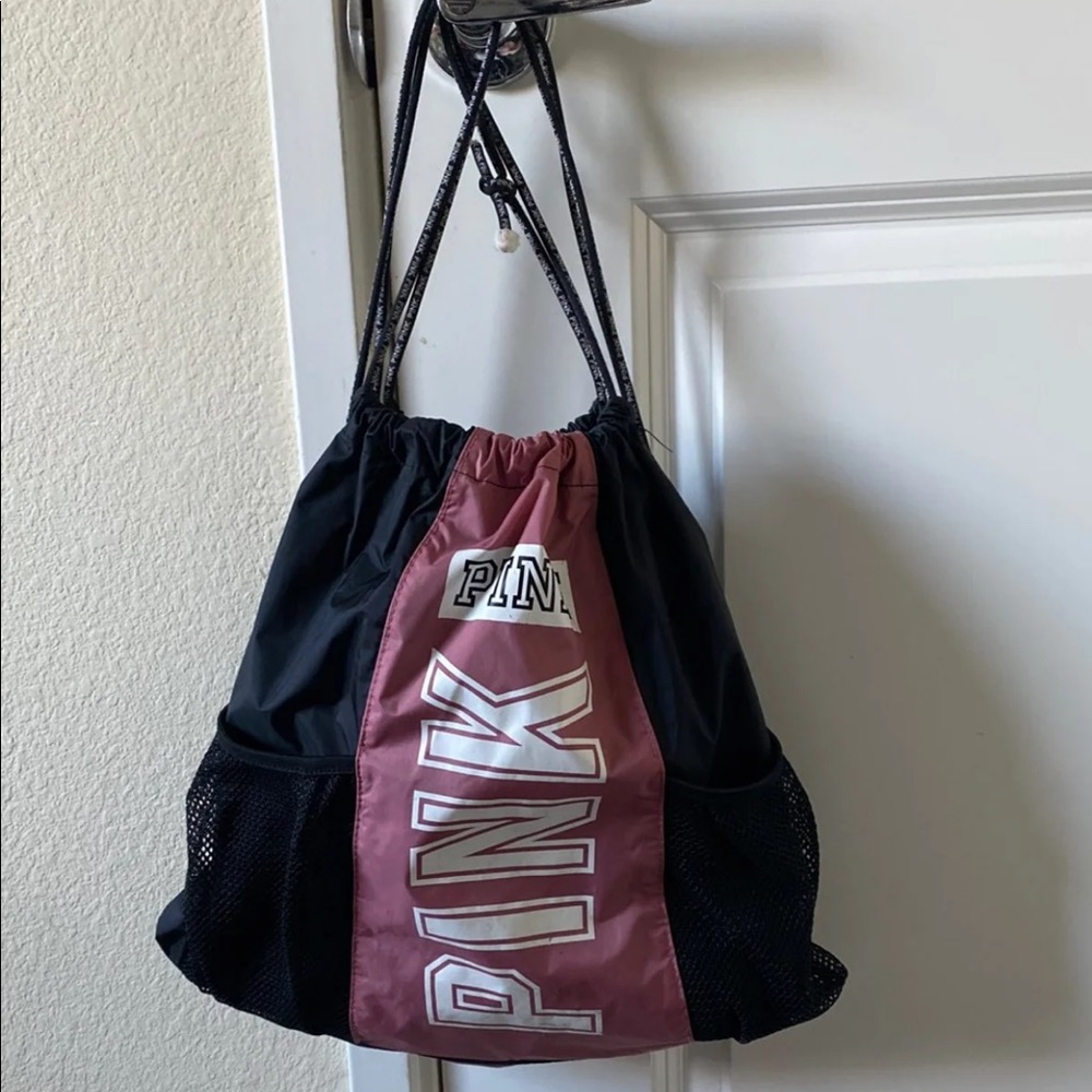 PINK drawstring bag